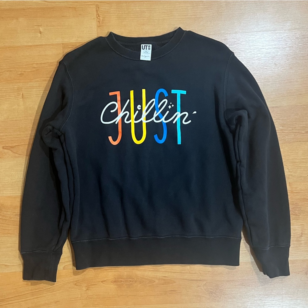 Uniqlo Kids Black Sweatshirt. Used. Good condition.